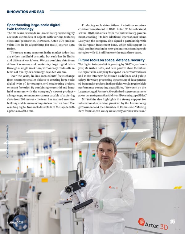 CROSSROADS: Innovation, Research & Investment in Luxembourg  - Page 15
