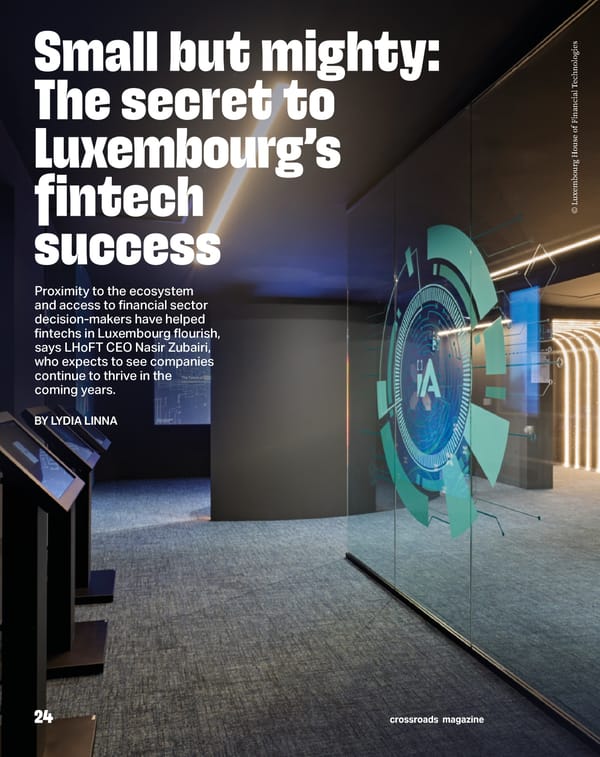 CROSSROADS: Innovation, Research & Investment in Luxembourg  - Page 24